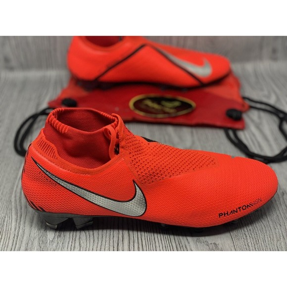 Nike Phantom Vision Elite DF FG Men\'s Soccer Cleats Crimson AO3262-600 Sz 12.5 main image 2
